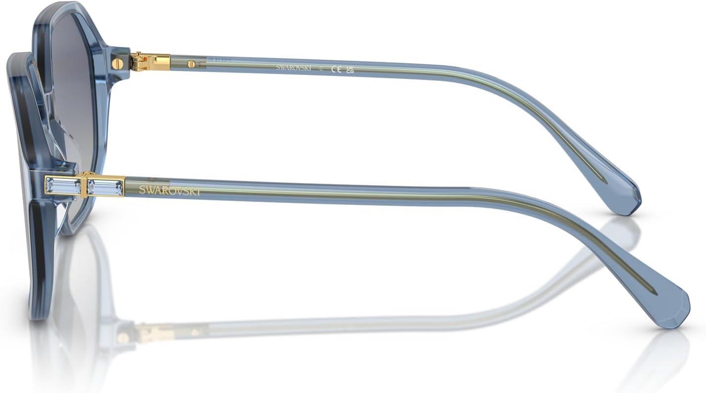 imageSwarovski womens Sk6003 Octagonal SunglassesOpaline BlueBlue Gradient