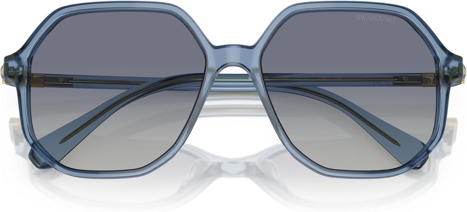 imageSwarovski womens Sk6003 Octagonal SunglassesOpaline BlueBlue Gradient