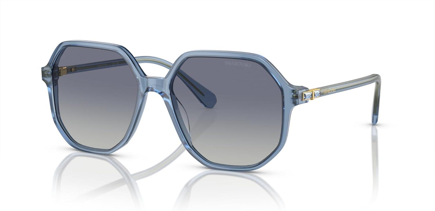 imageSwarovski womens Sk6003 Octagonal SunglassesOpaline BlueBlue Gradient
