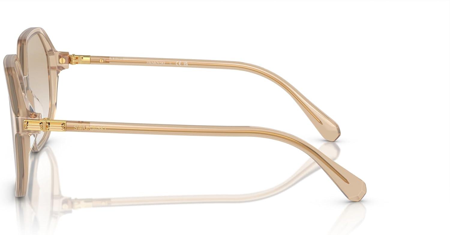 imageSwarovski womens Sk6003 Octagonal SunglassesOpaline Light BrownGradient Light Grey