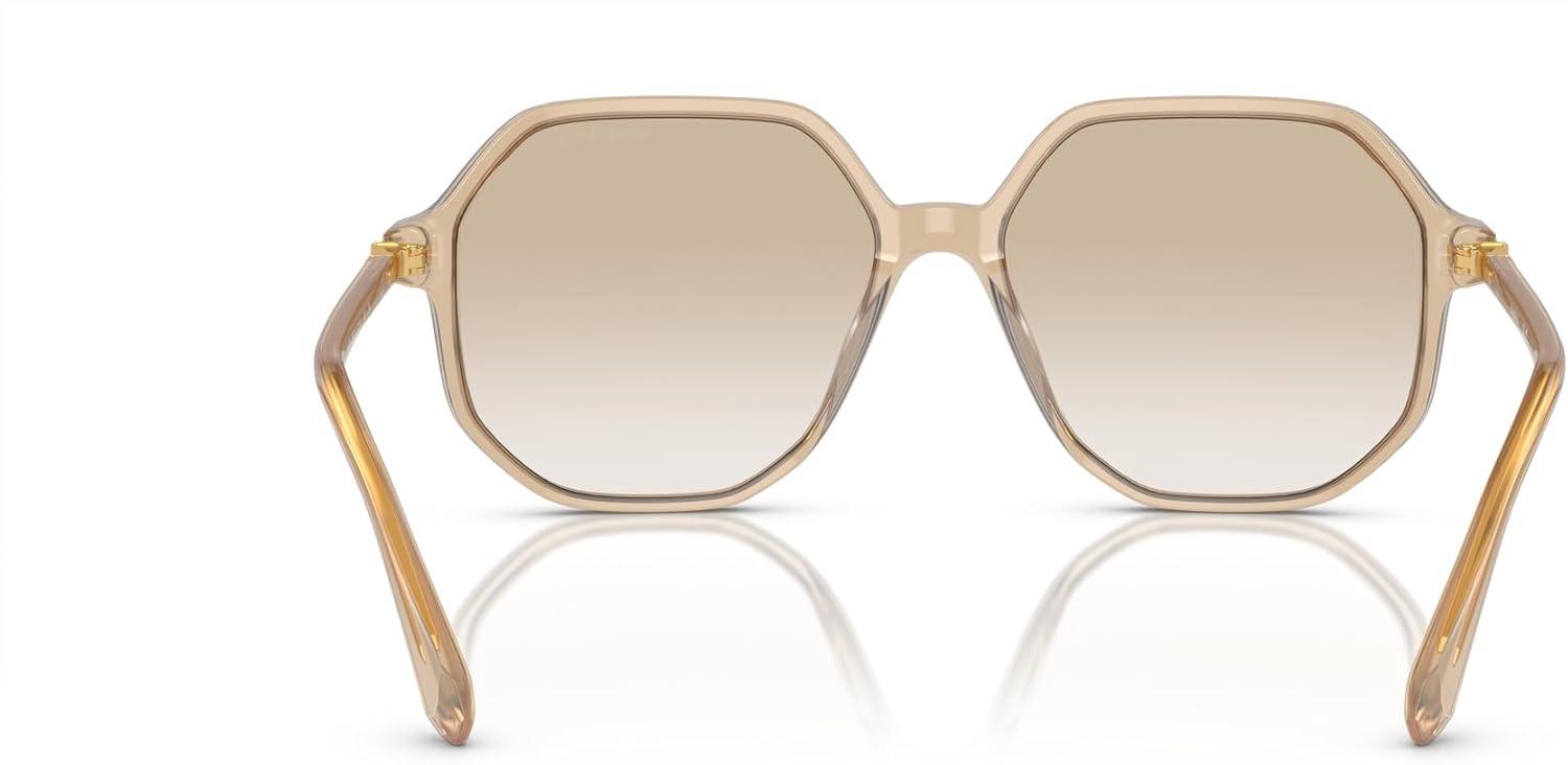 imageSwarovski womens Sk6003 Octagonal SunglassesOpaline Light BrownGradient Light Grey