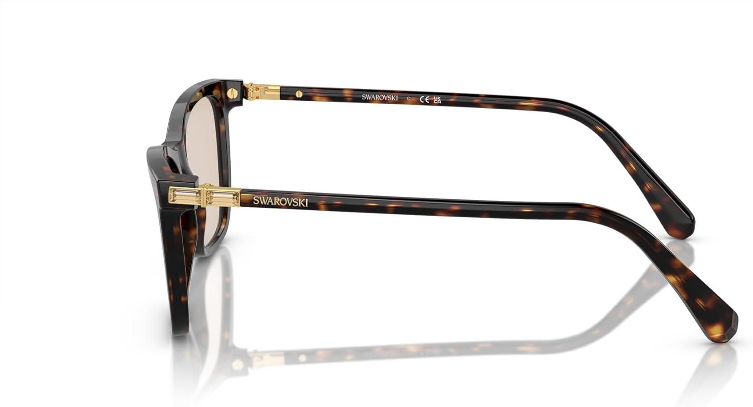 imageSwarovski womens Sk6004 Rectangular SunglassesDark HavanaPhotochromic Brown