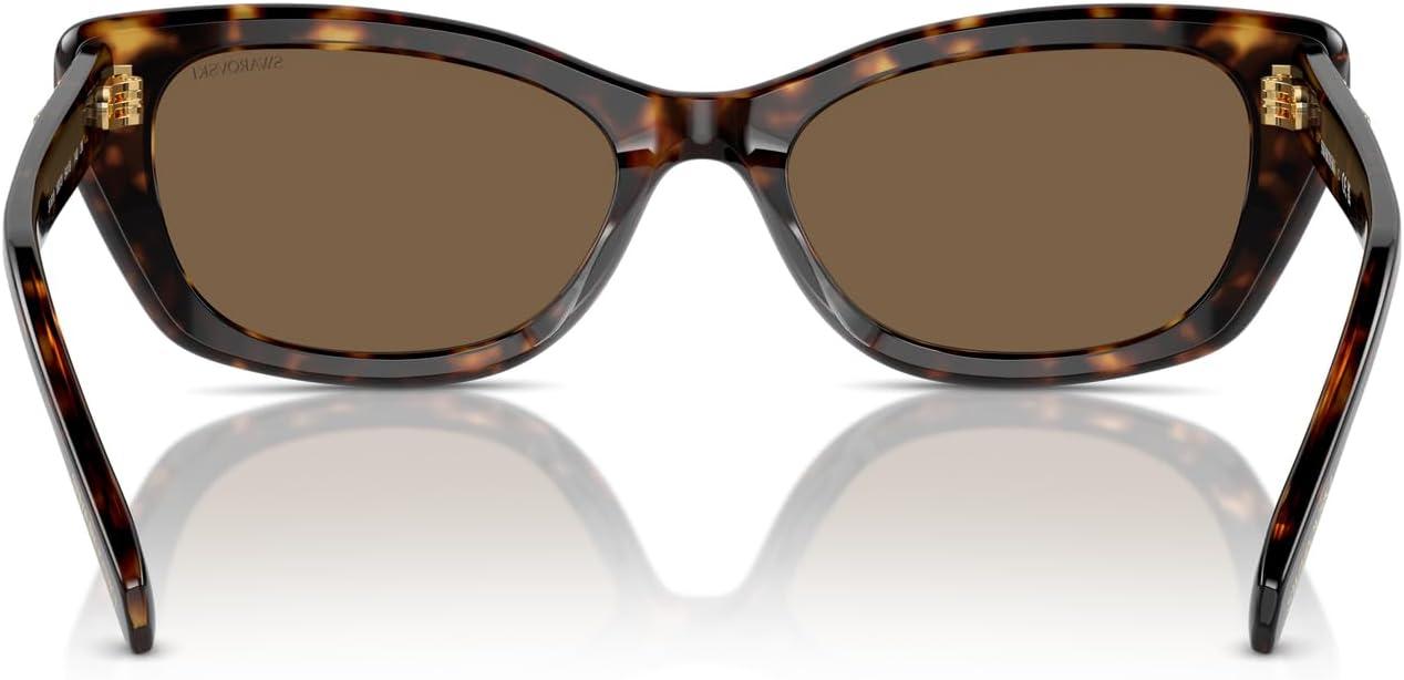 imageSwarovski womens Sk6019 Butterfly SunglassesMedium HavanaPolarized Brown Gradient