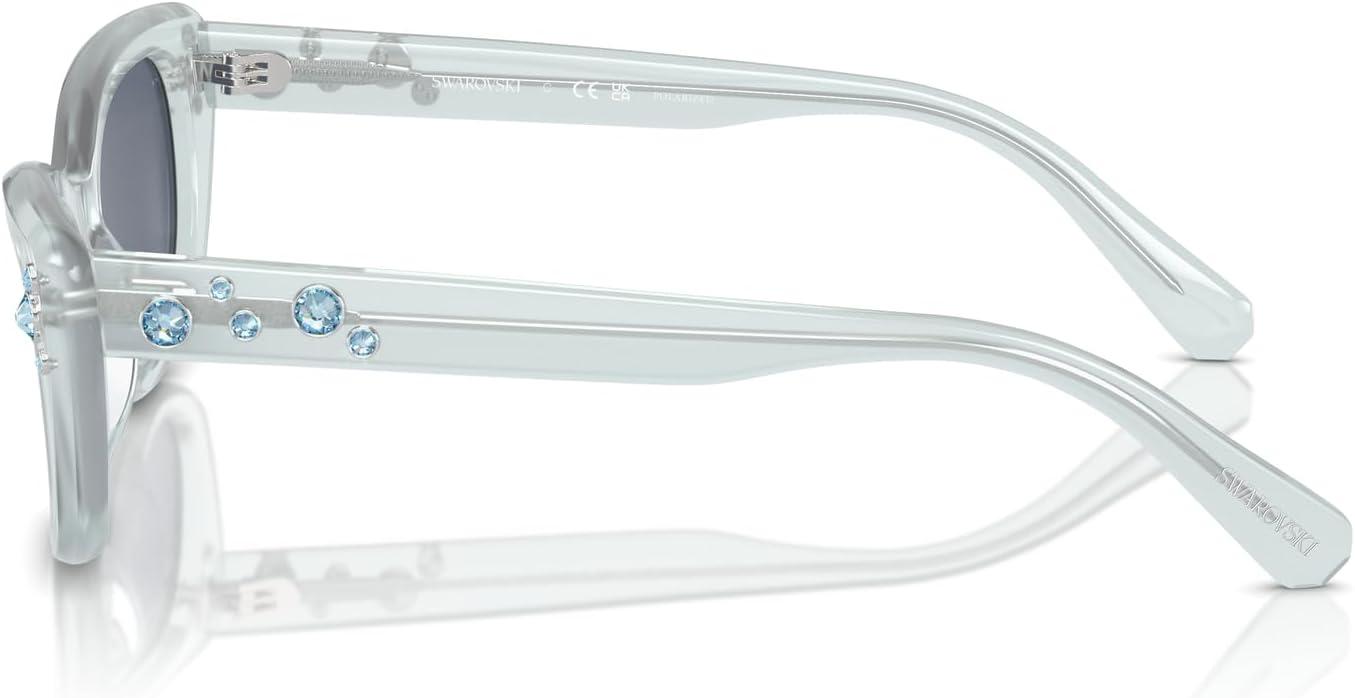 imageSwarovski womens Sk6019 Butterfly SunglassesMilky PinkLight Purple Brown