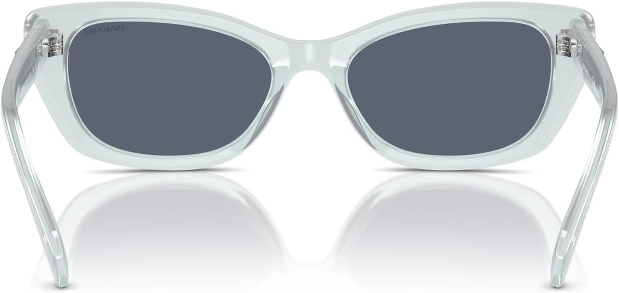 imageSwarovski womens Sk6019 Butterfly SunglassesMilky PinkLight Purple Brown