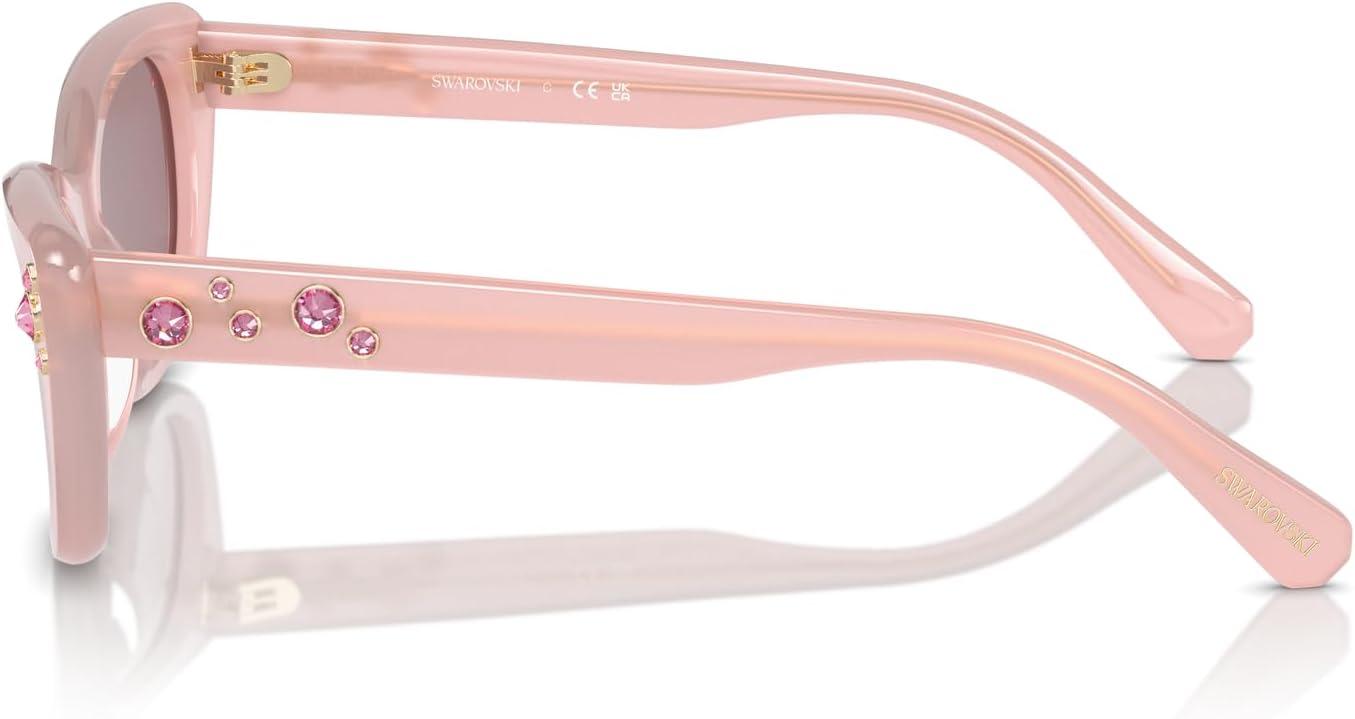 imageSwarovski womens Sk6019 Butterfly SunglassesWhiteDark Grey