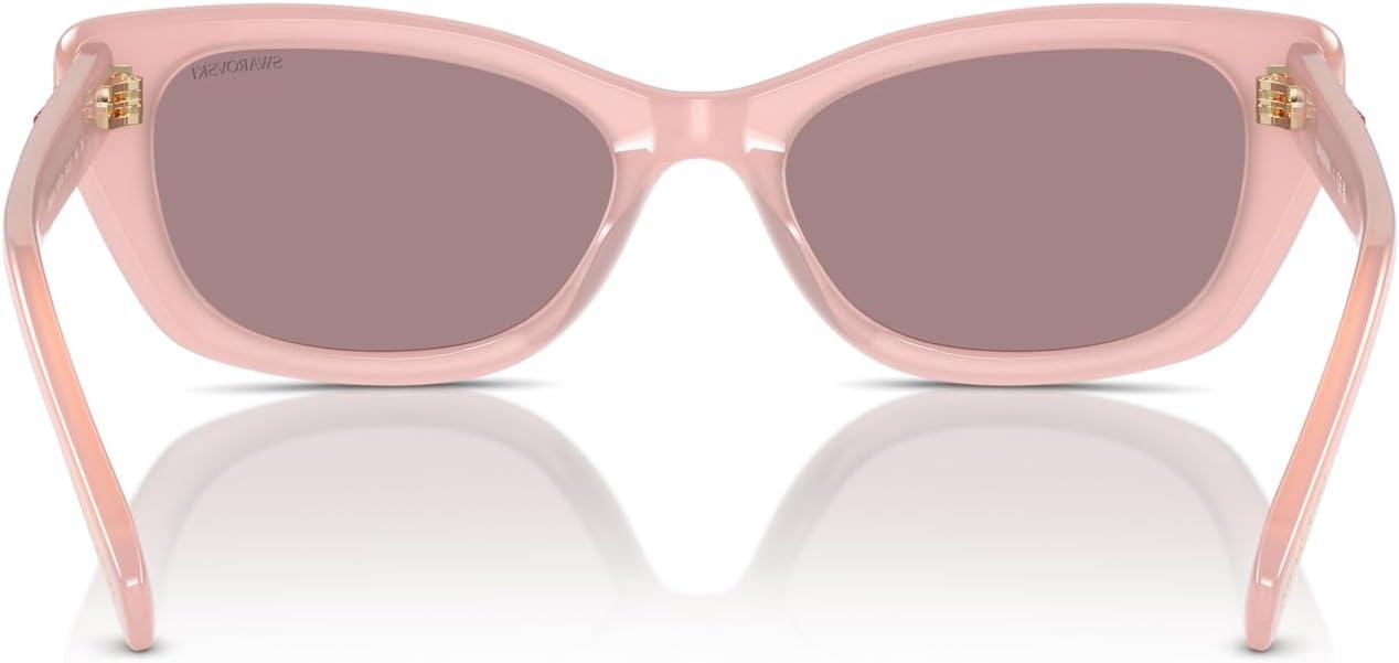 imageSwarovski womens Sk6019 Butterfly SunglassesWhiteDark Grey