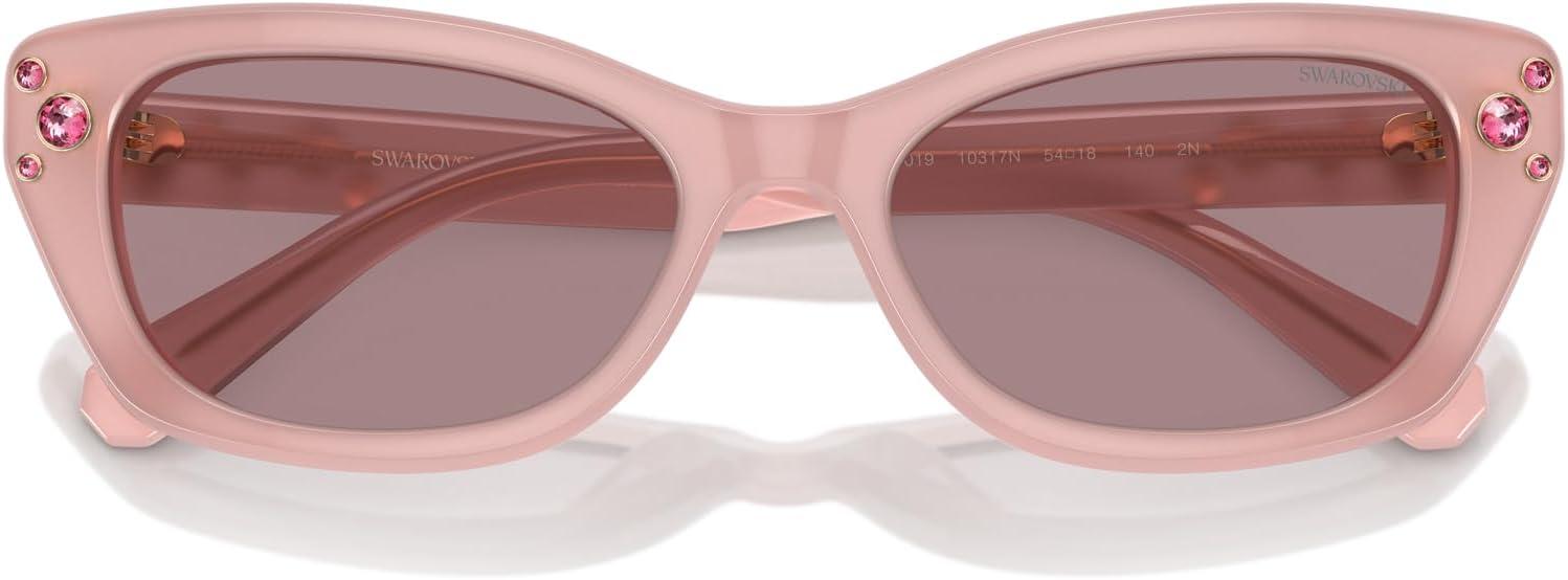 imageSwarovski womens Sk6019 Butterfly SunglassesWhiteDark Grey