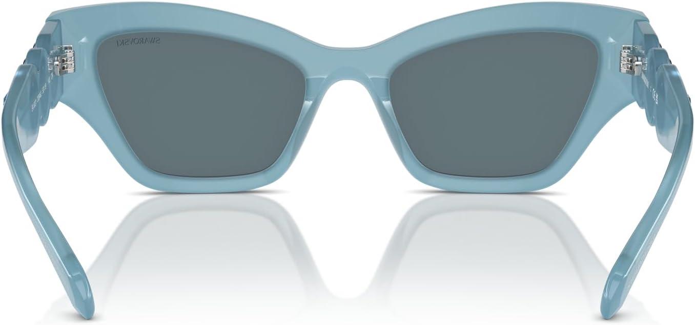 imageSwarovski womens Sk6021 Cat Eye SunglassesGoldDark Grey