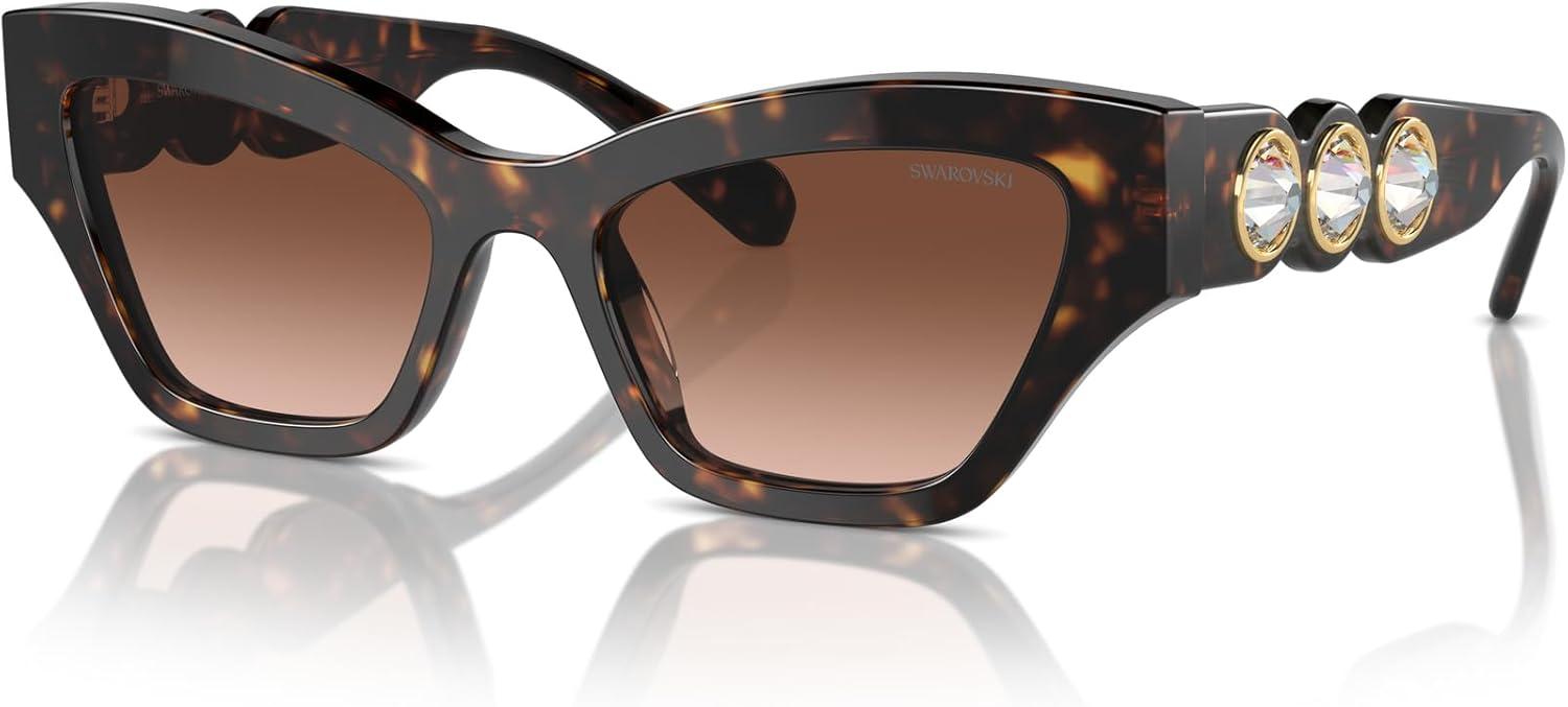 imageSwarovski womens Sk6021 Cat Eye SunglassesRose GoldGradient Pink