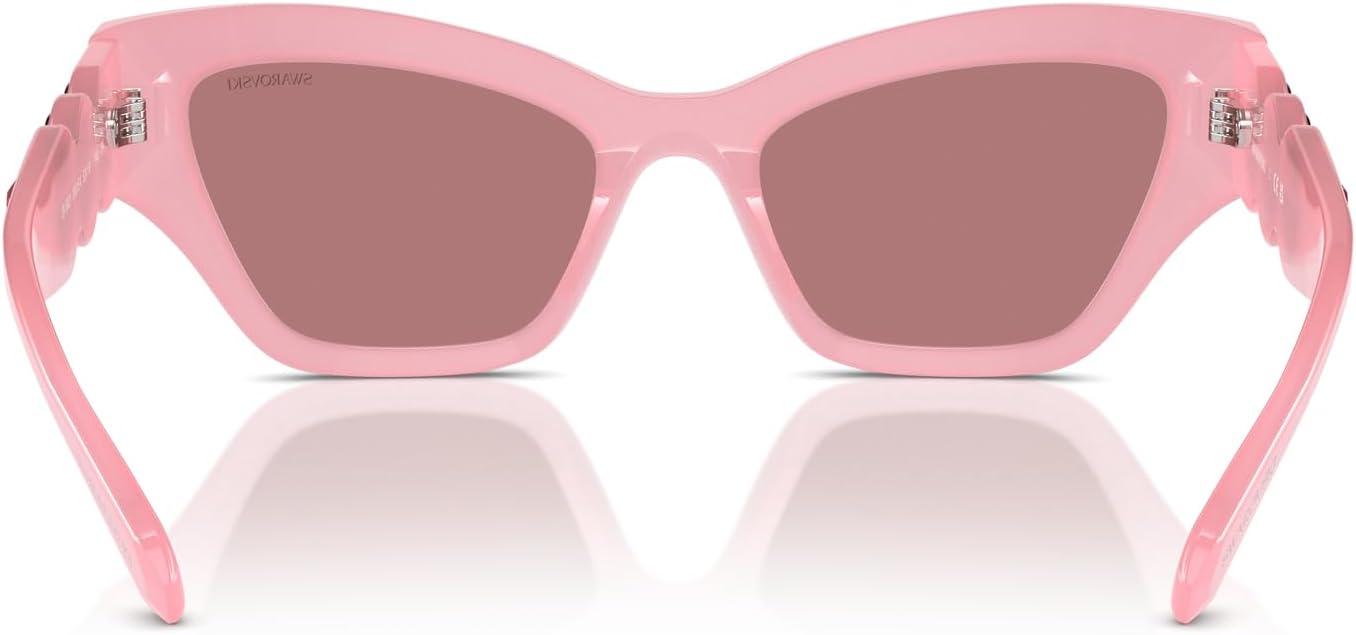 imageSwarovski womens Sk6021 Cat Eye SunglassesSilverDark Grey