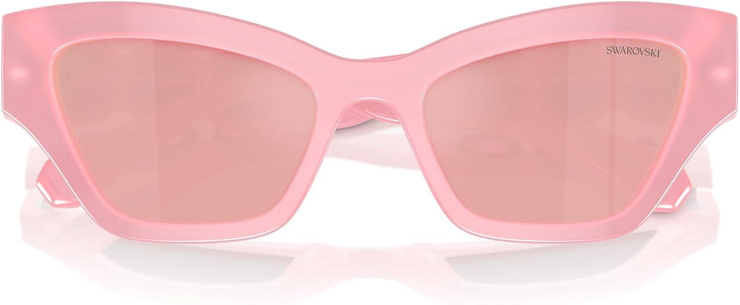 imageSwarovski womens Sk6021 Cat Eye SunglassesSilverDark Grey