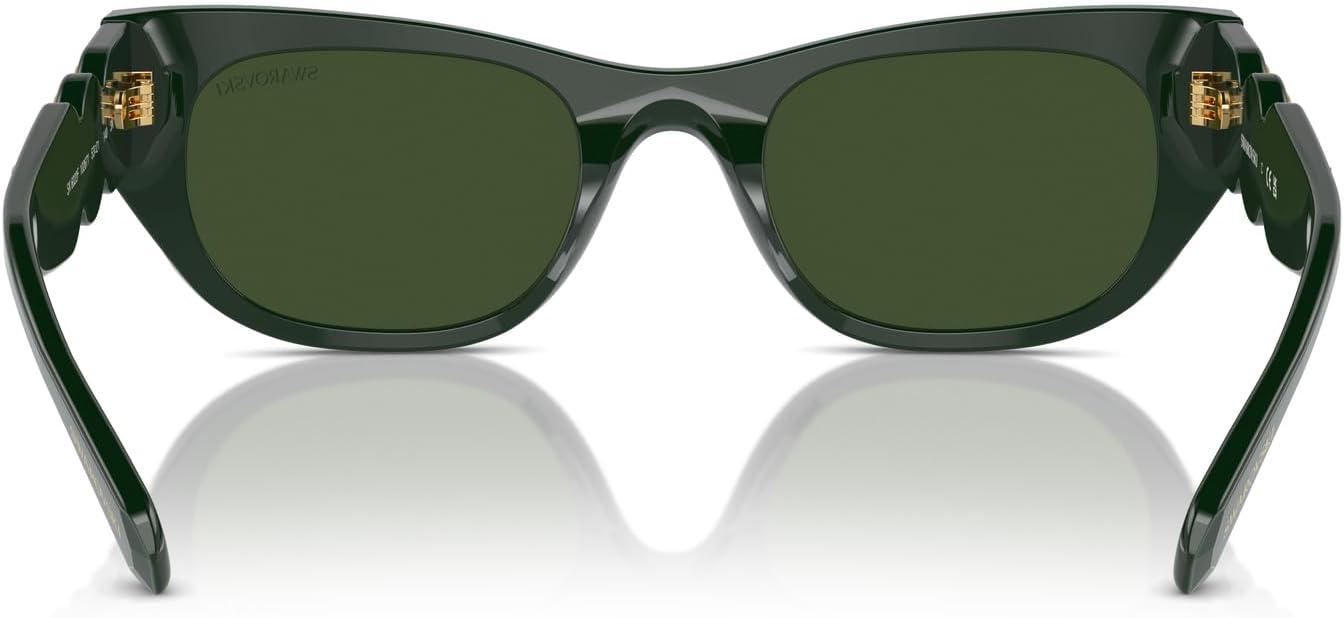 imageSwarovski womens Sk6022f Low Bridge Fit Square SunglassesPale GoldGradient Brown