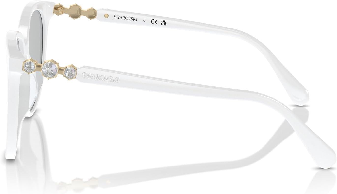 imageSwarovski womens Sk6023d Oval SunglassesGunmetalDark Grey