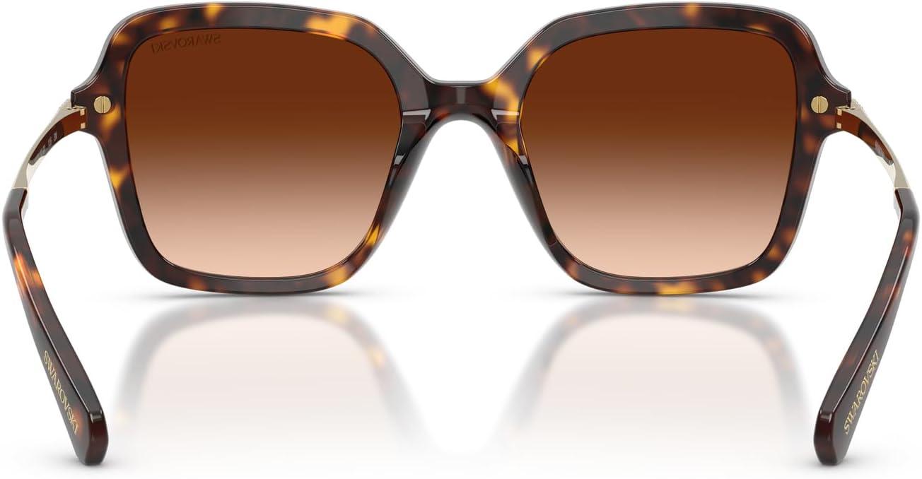 imageSwarovski womens Sk6040f Low Bridge Fit Square SunglassesHavanaGradient Brown