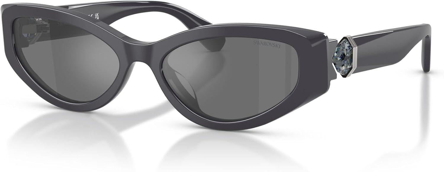 imageSwarovski womens Sk6045u Universal FitDark GreyGrey Mirrored Black