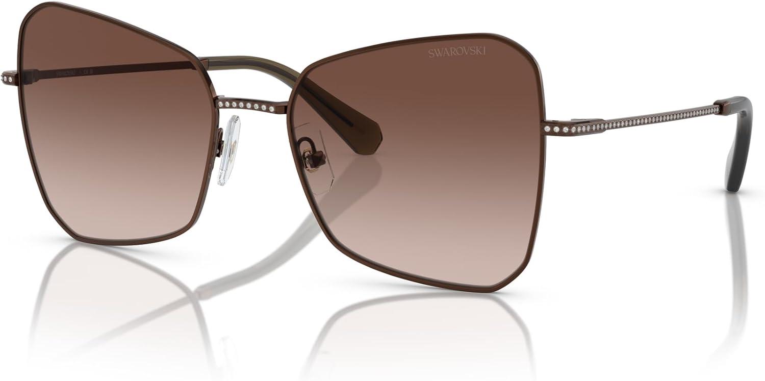 imageSwarovski womens Sk7008 Butterfly SunglassesBronzeGradient Brown