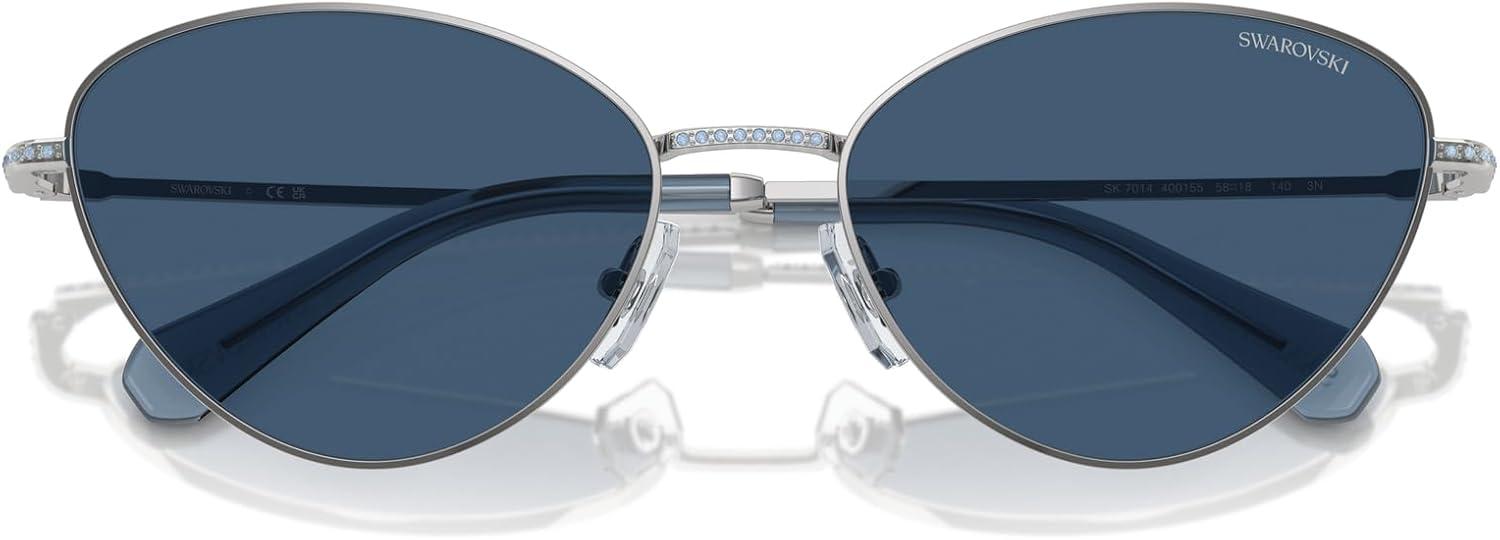 imageSwarovski womens Sk7014 Cat Eye SunglassesDark Blue