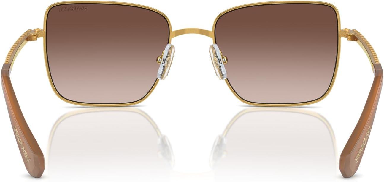 imageSwarovski womens Sk7015 Square SunglassesBlackDark Grey