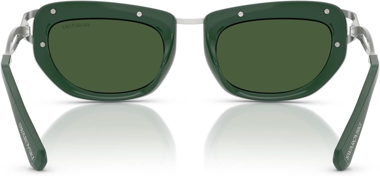 imageSwarovski womens Sk7026 Square SunglassesDark GreenDark Green