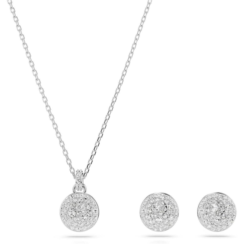 imageSwarovski Meteora Necklace and Earrings Jewelry SetSilver