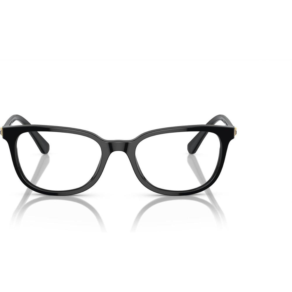 imageSwarovski Womens SK2003F Low Bridge Fit Rectangular Prescription Eyewear FramesBlackDemo Lens