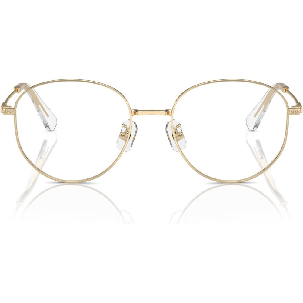 imageSwarovski Womens Sk1016d Round Prescription Eyewear FramesPale GoldDemo Lens