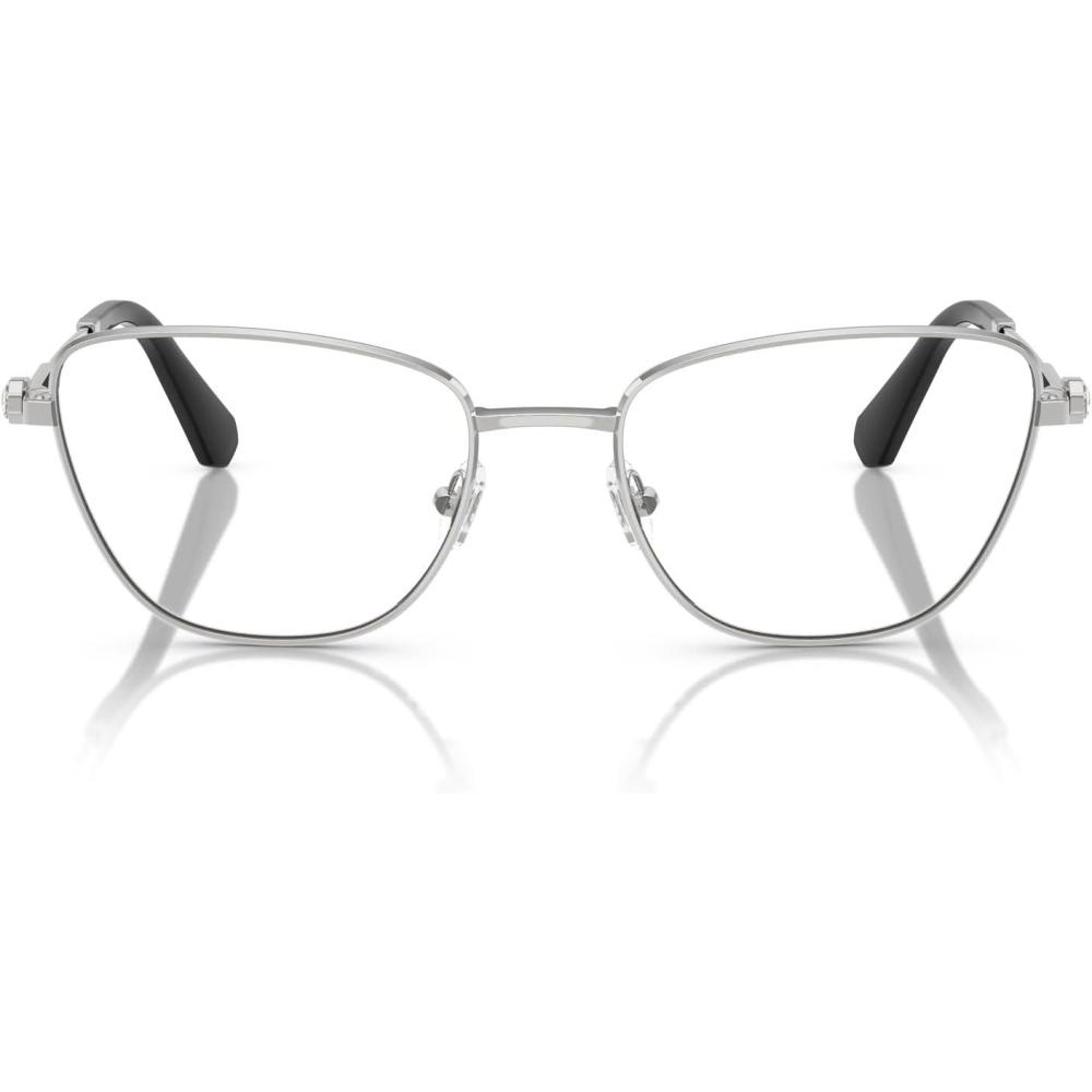 imageSwarovski Womens Sk1018 Cat Eye Prescription Eyewear FramesSilverDemo Lens
