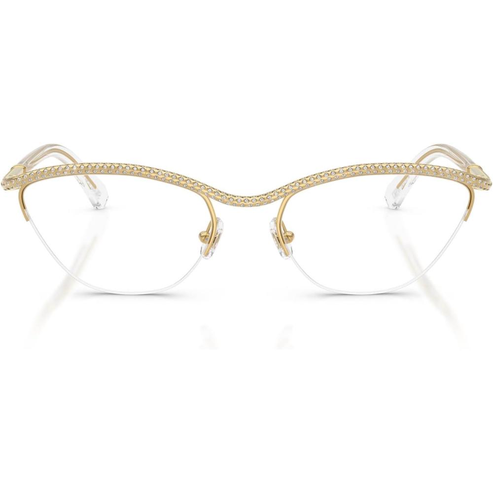 imageSwarovski Womens Sk1026 Oval Prescription Eyewear FramesGoldDemo Lens