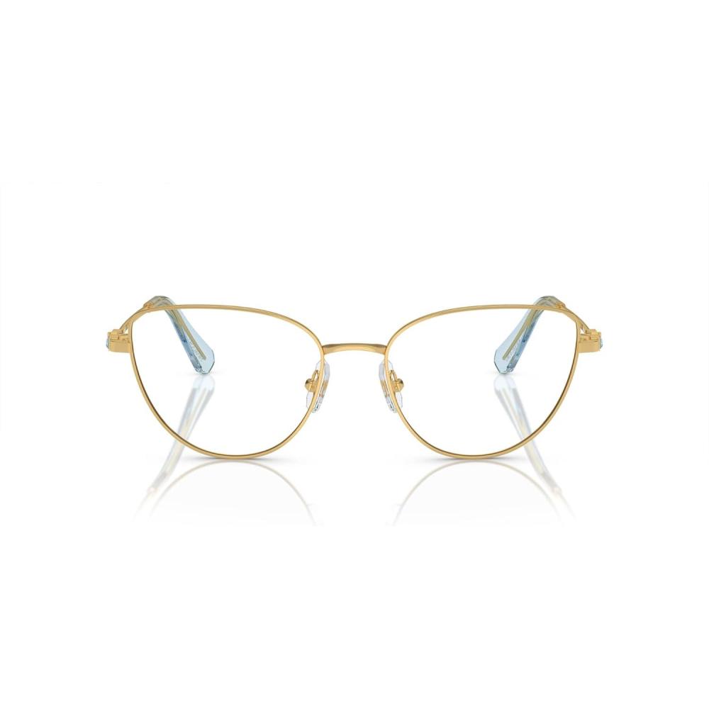 imageSwarovski womens Sk1007 Cat Eye Prescription Eyewear FramesGoldBlueDemo Lens