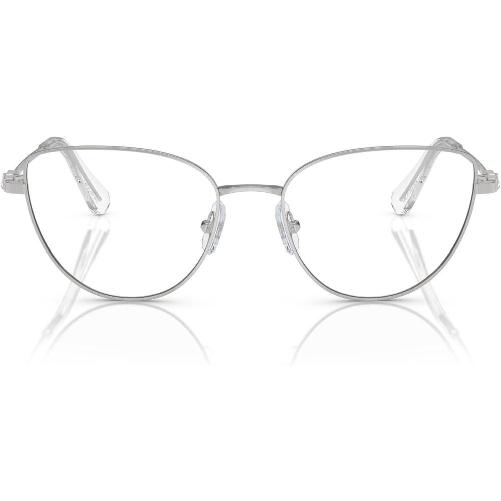 imageSwarovski womens Sk1007 Cat Eye Prescription Eyewear FramesSilverDemo Lens