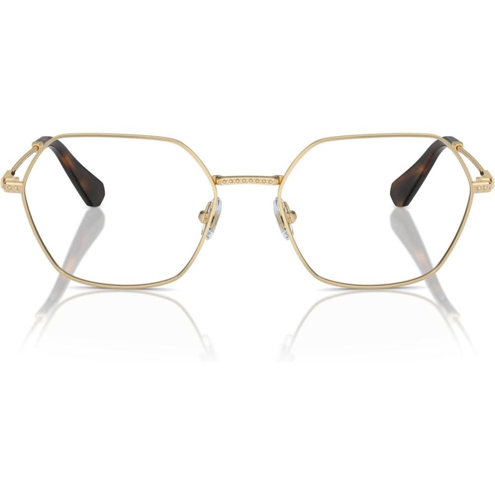 imageSwarovski womens Sk1011 Hexagonal Prescription Eyewear FramesPale GoldDemo Lens