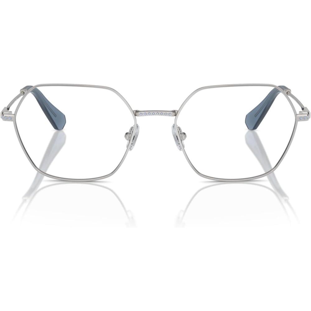 imageSwarovski womens Sk1011 Hexagonal Prescription Eyewear FramesSilverDemo Lens