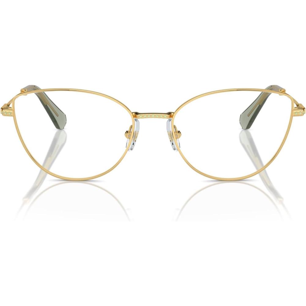 imageSwarovski womens Sk1012 Cat Eye Prescription Eyewear FramesGoldDemo Lens