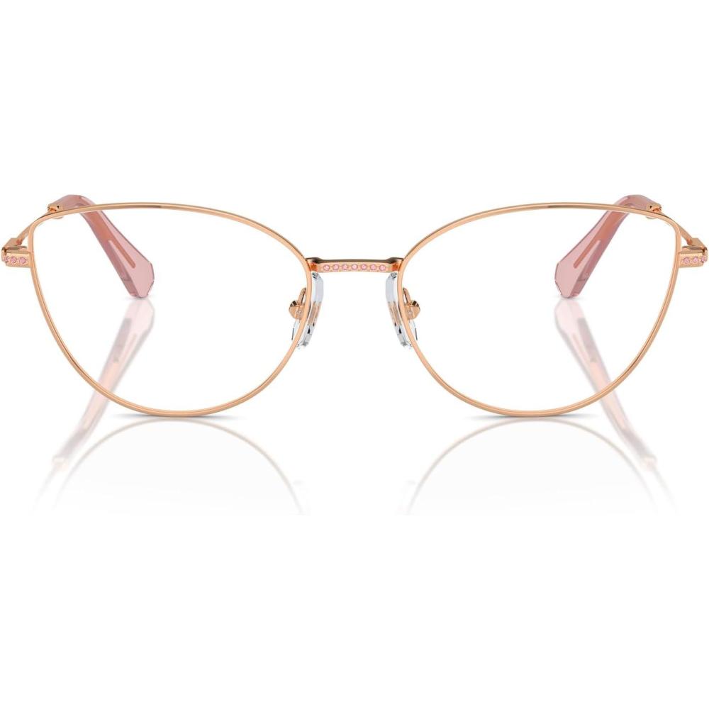 imageSwarovski womens Sk1012 Cat Eye Prescription Eyewear FramesRose GoldDemo Lens