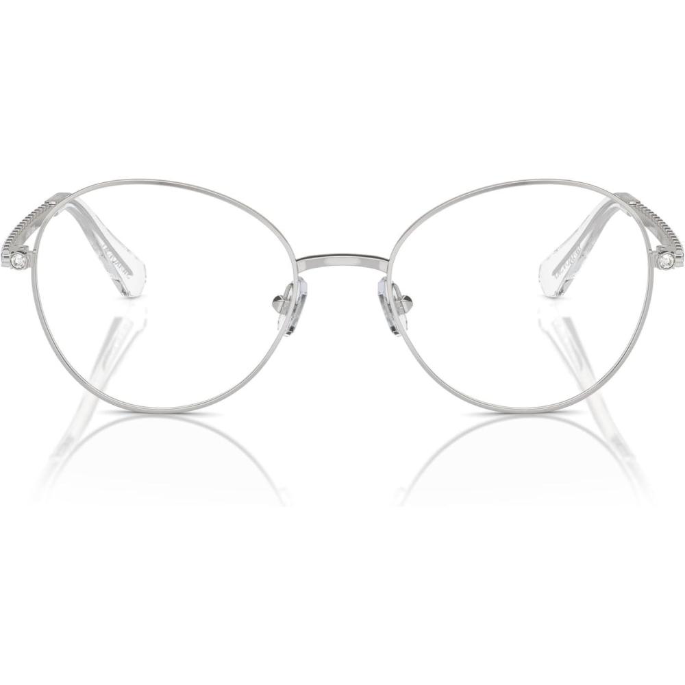 imageSwarovski womens Sk1013 Round Prescription Eyewear FramesSilverDemo Lens