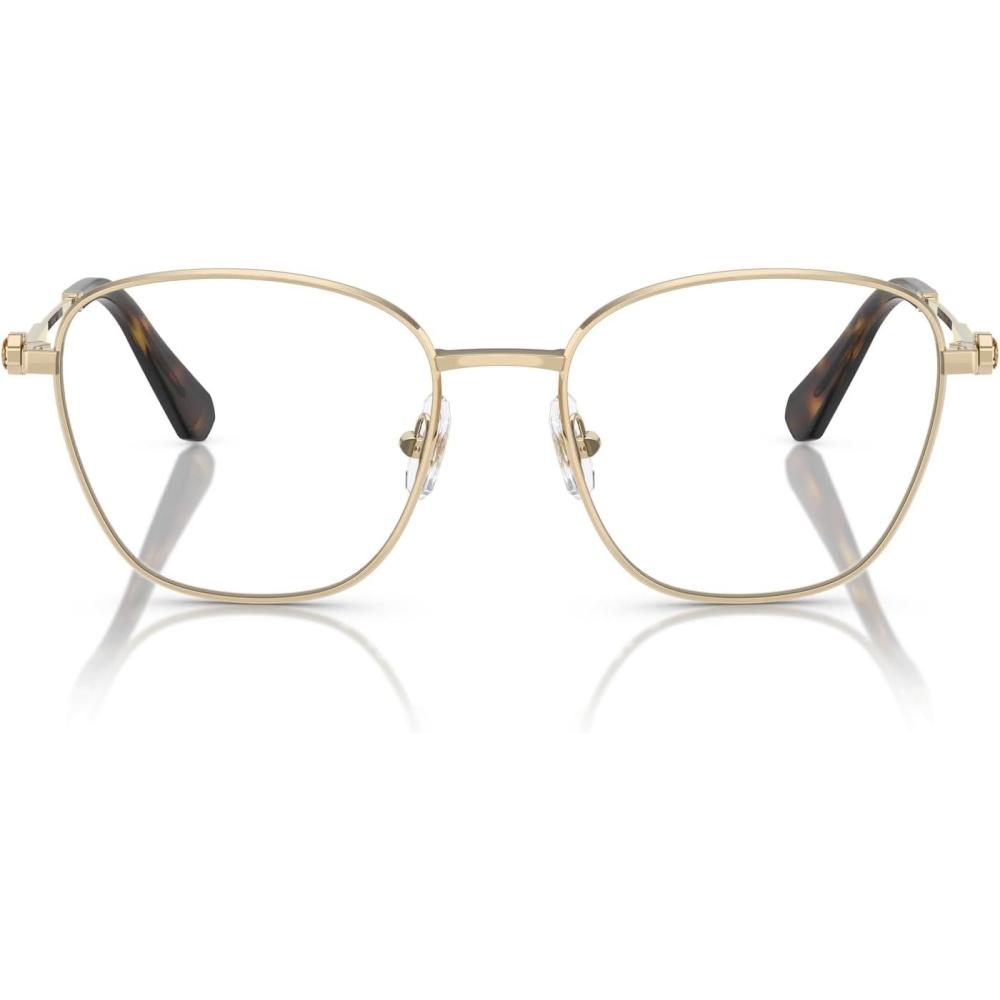 imageSwarovski womens Sk1019 Square Prescription Eyewear FramesPale GoldDemo Lens