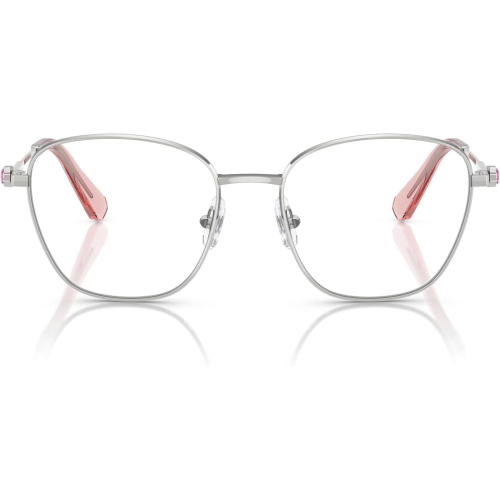 imageSwarovski womens Sk1019 Square Prescription Eyewear FramesSilverDemo Lens