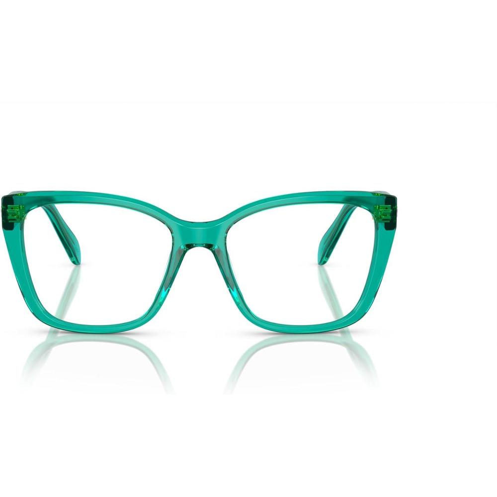 imageSwarovski womens Sk2008 Square Prescription Eyewear FramesCrystal GreenDemo Lens