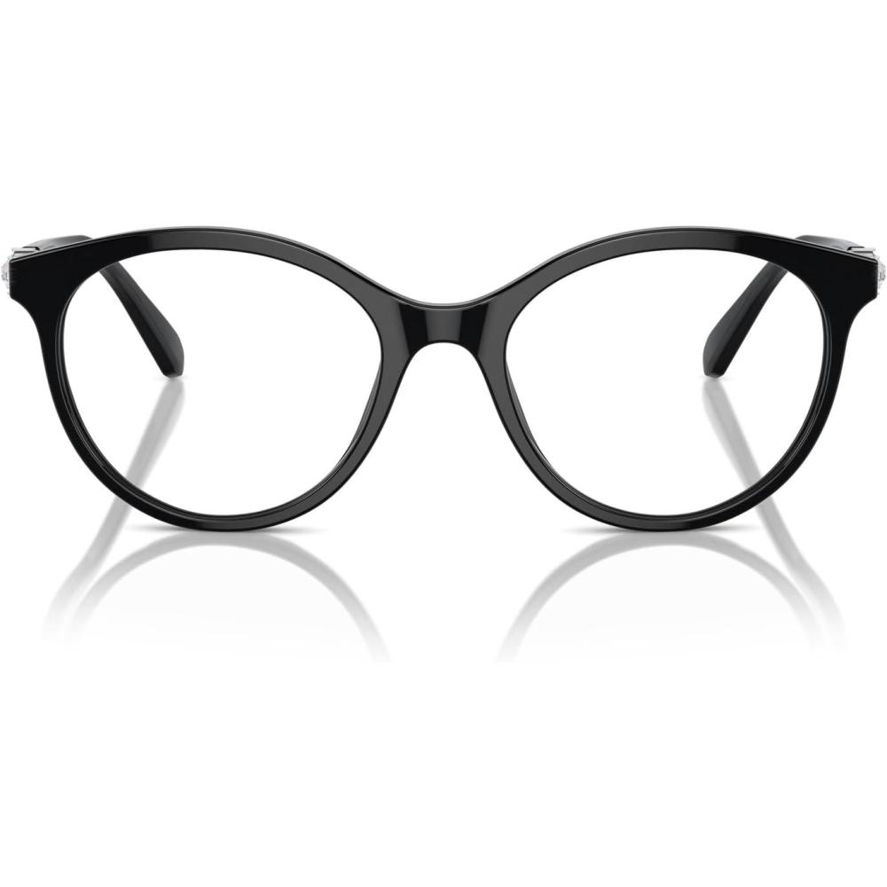 imageSwarovski womens Sk2019 Round Prescription Eyewear FramesBlackDemo Lens