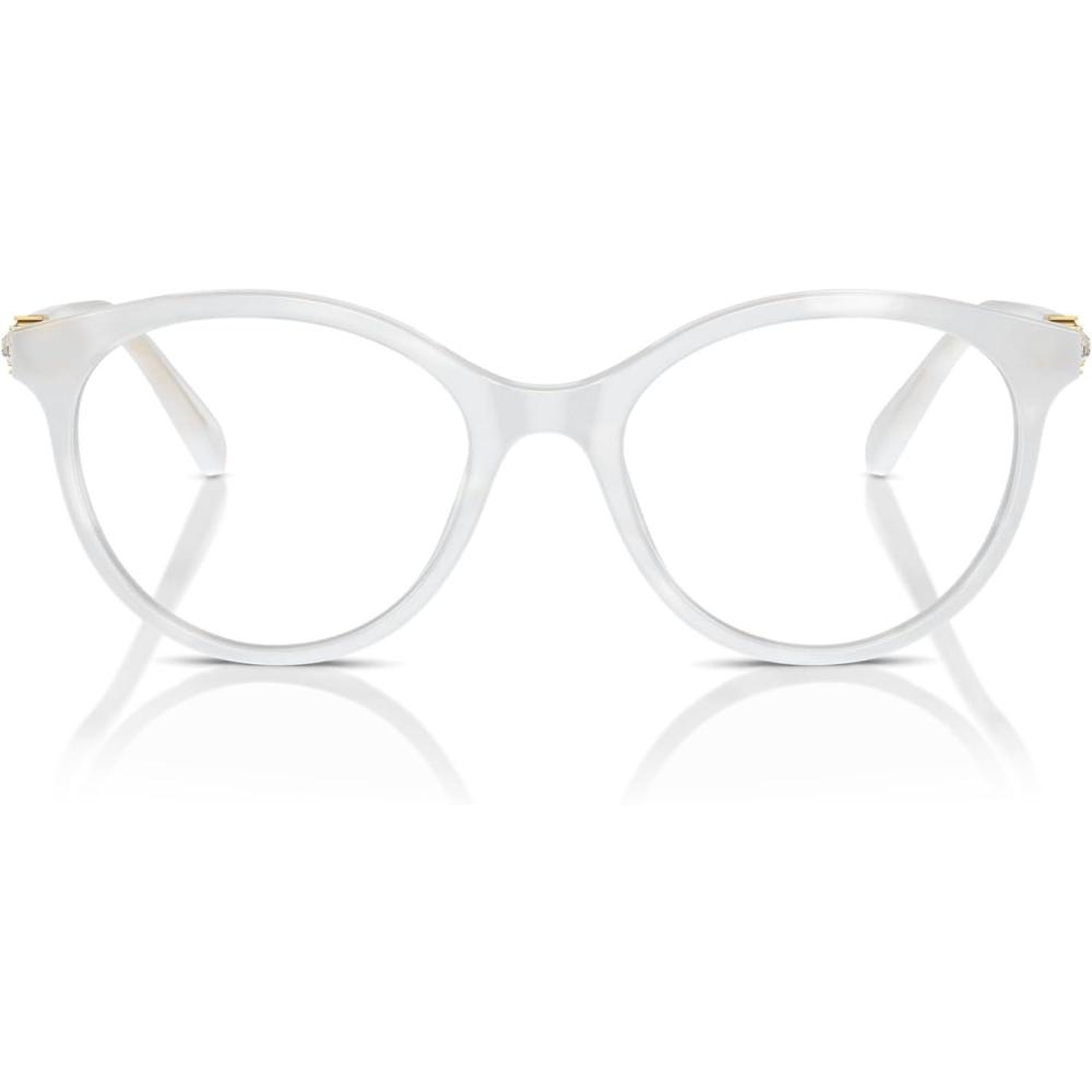 imageSwarovski womens Sk2019 Round Prescription Eyewear FramesOpal WhiteDemo Lens