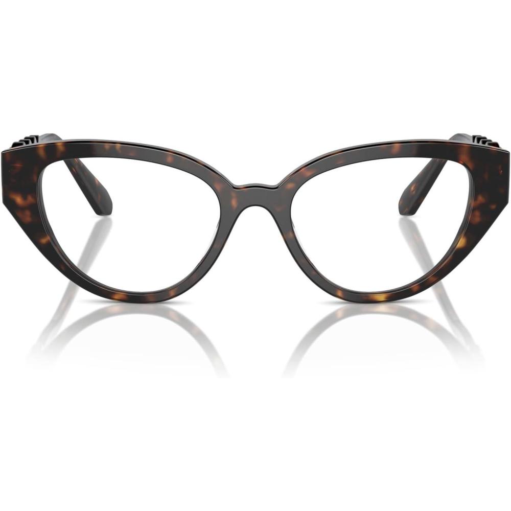 imageSwarovski womens Sk2024 Cat Eye Prescription Eyewear FramesDark HavanaDemo Lens