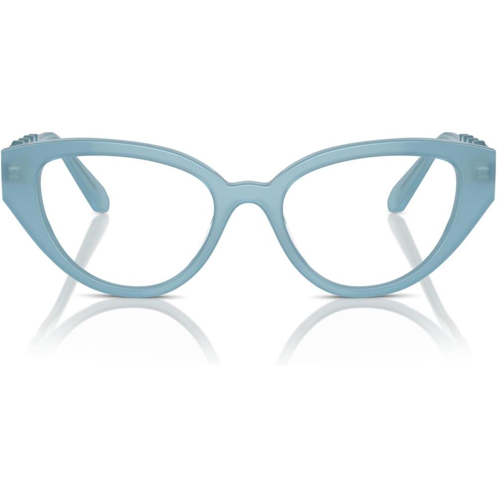 imageSwarovski womens Sk2024 Cat Eye Prescription Eyewear FramesOpal Light BlueDemo Lens