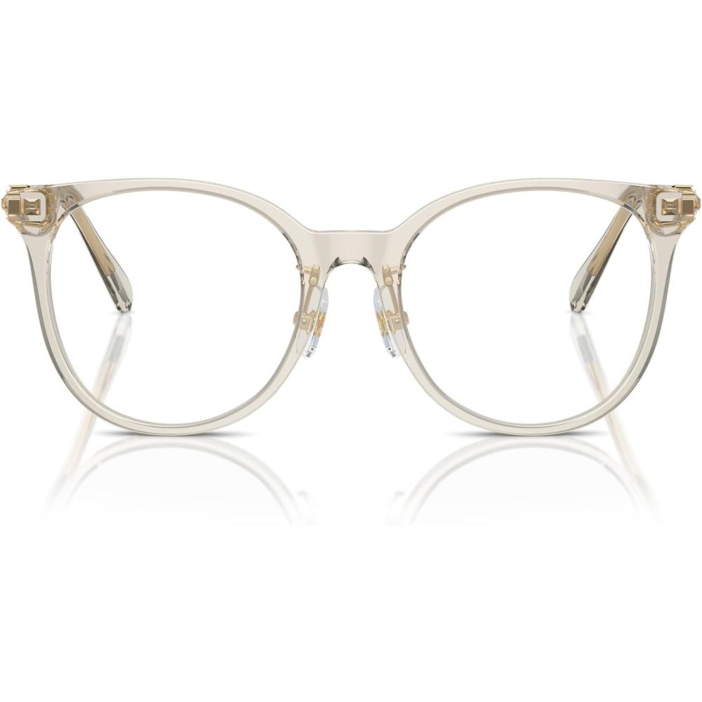 imageSwarovski womens Sk2027d Round Prescription Eyewear FramesTransparent BeigeDemo Lens