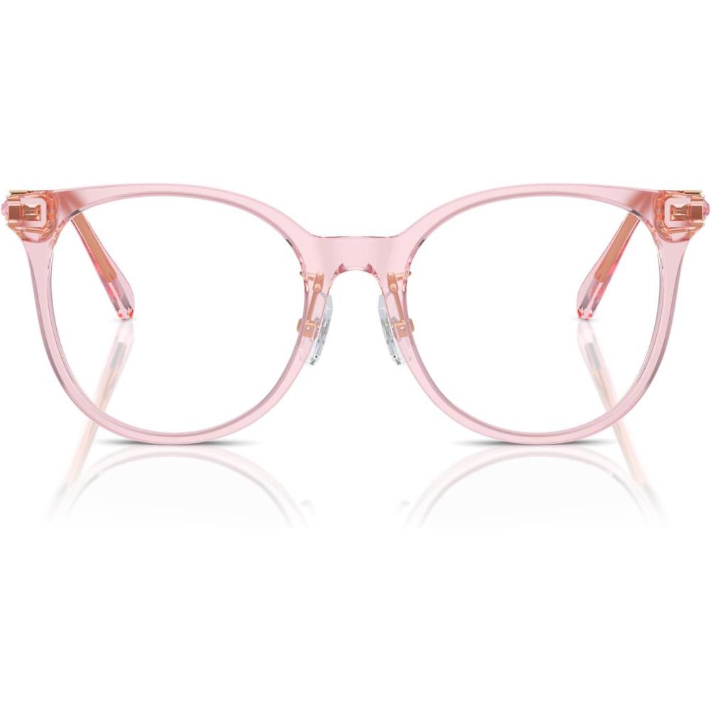 imageSwarovski womens Sk2027d Round Prescription Eyewear FramesTransparent RoseDemo Lens