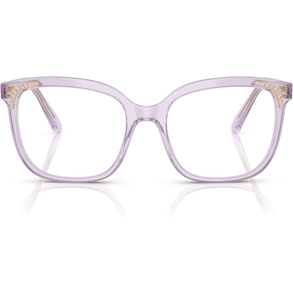 imageSwarovski womens Sk2033 Butterfly Prescription Eyewear FramesTransparent LilacDemo Lens