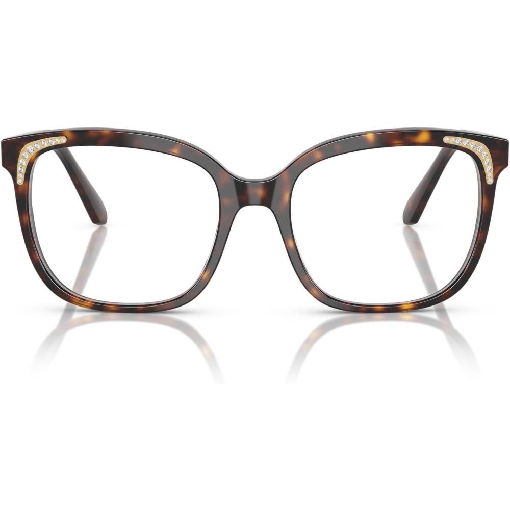 imageSwarovski womens Sk2033f Low Bridge Fit Butterfly Prescription Eyewear FramesHavanaDemo Lens