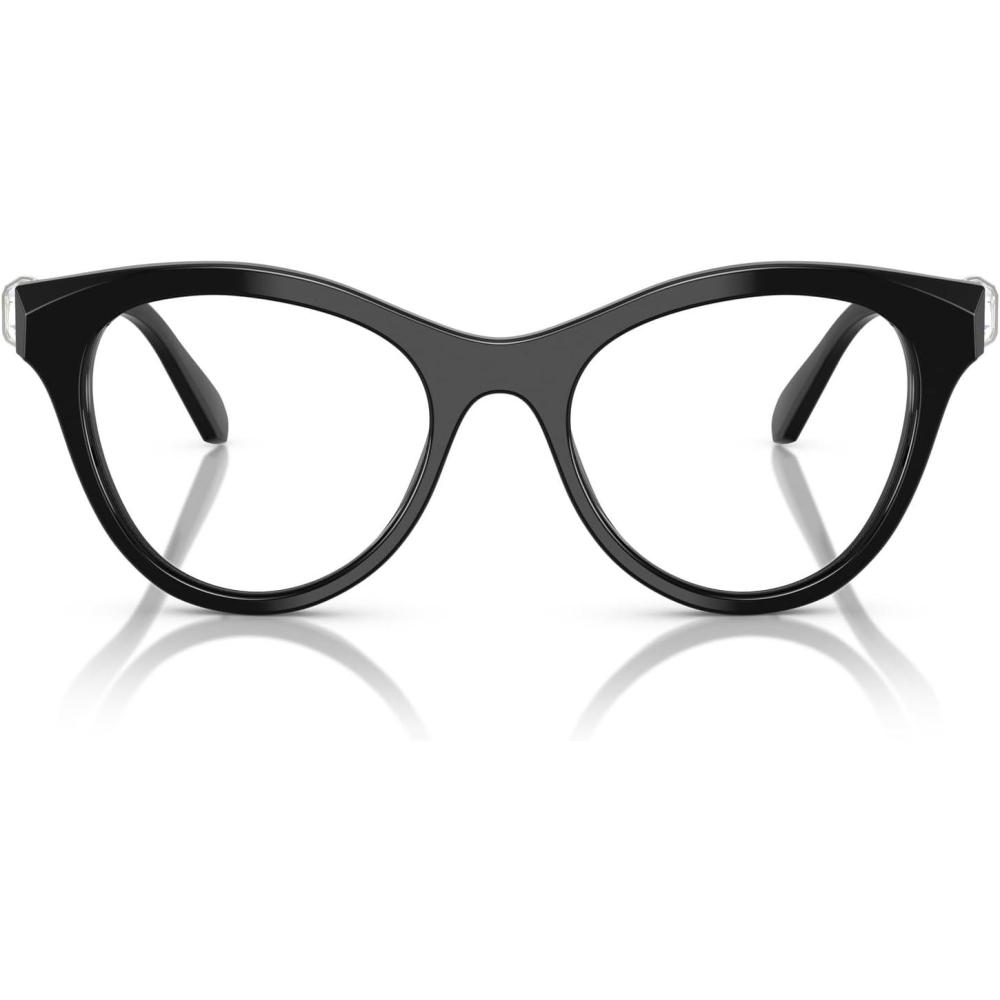 imageSwarovski womens Sk2036 Round Prescription Eyewear FramesBlackDemo Lens