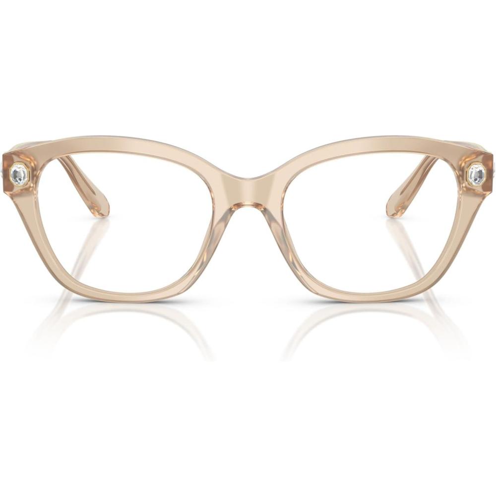 imageSwarovski womens Sk2038 Square Prescription Eyewear FramesMilky BeigeDemo Lens