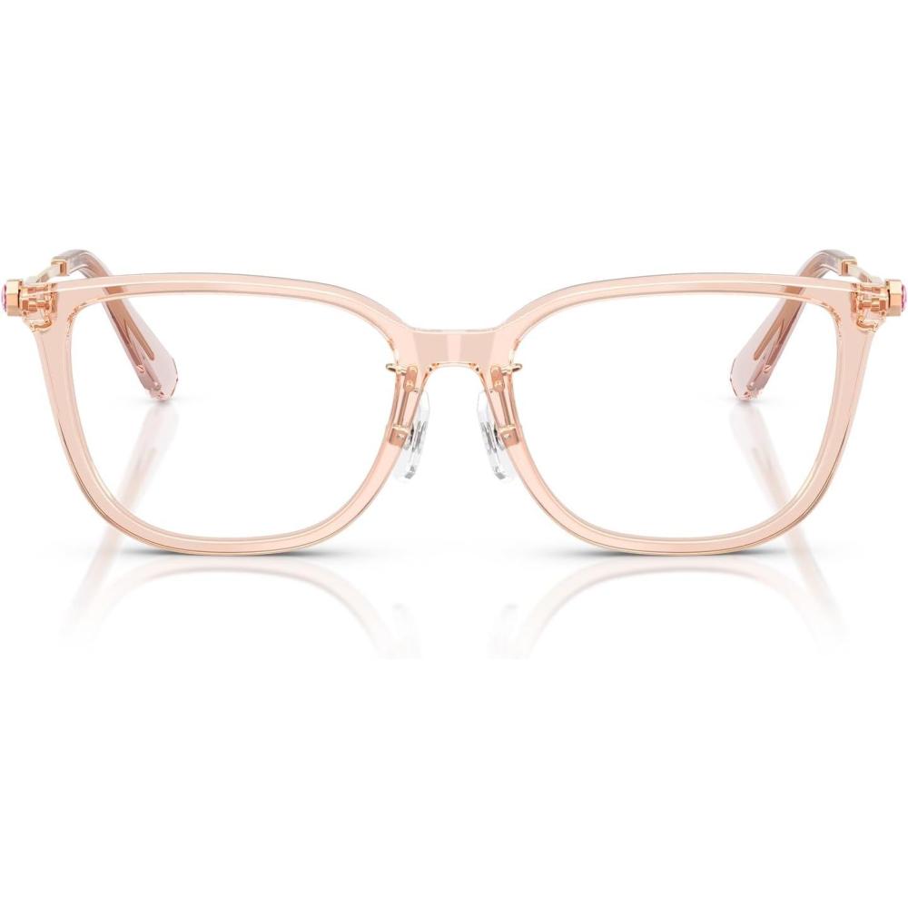 imageSwarovski womens Sk2041d Square Prescription Eyewear FramesTransparent PinkDemo Lens